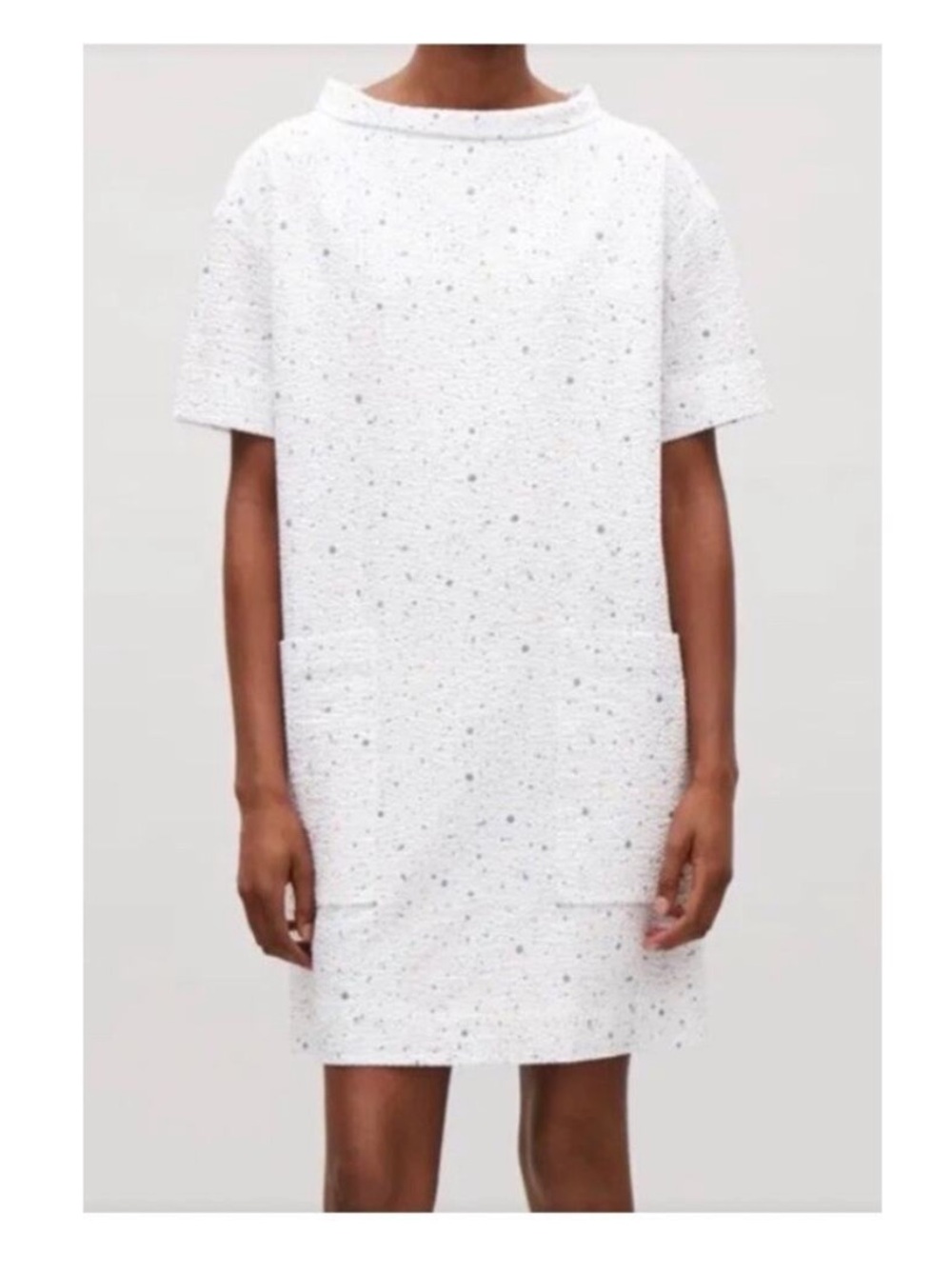 COS Paint Splatter Cowl Neck Dress